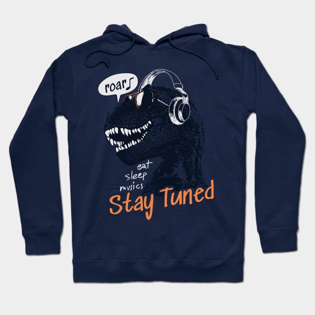 Stay Tuned Hoodie by WorldDinosaurs